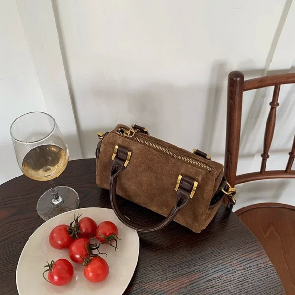 Sac à bandoulière polyvalent en daim rétro pour femmes, version coréenne de l'automne et de l'hiver, petit sac à oreiller portab|40,49 €|OKKO MODE