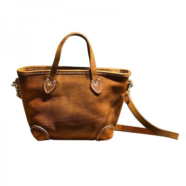 Optics-Sacs à main en cuir de bronzage végétal pour femmes, sacs à bandoulière vintage décontractés, sacs fourre-tout initiés po|197,99 €|OKKO MODE