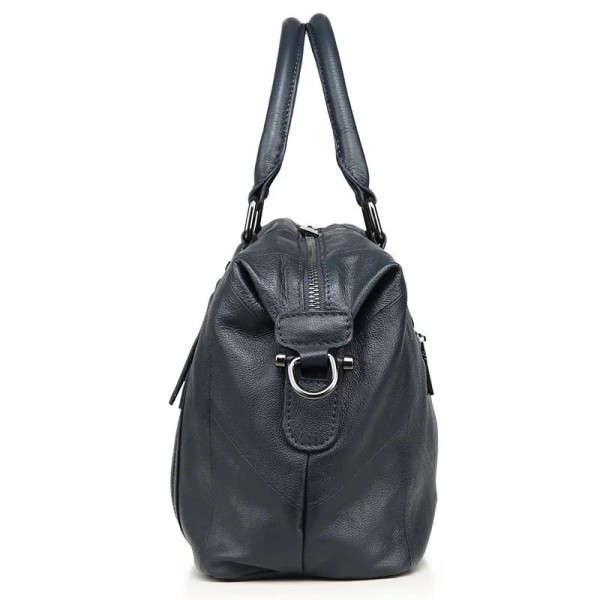 Sac à main décontracté en cuir véritable pour femme, double fermeture éclair solide, grande capacité, initié, fourre-tout à band|78,29 €|OKKO MODE