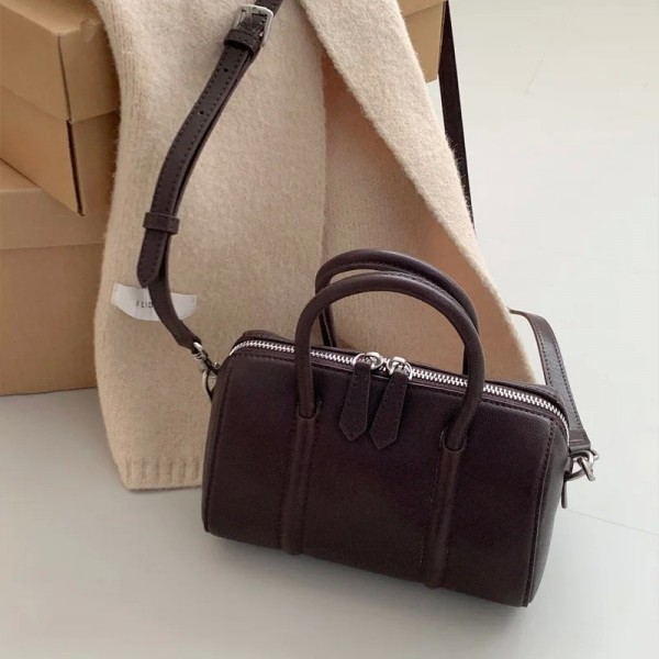 Firmranch-Sac à main décontracté en cuir de vachette pour femme, sac à bandoulière alertes onale, grande capacité, doux, Bergame|74,69 €|OKKO MODE