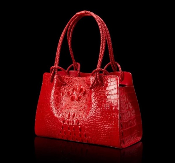 Sac à Main de Luxe en Cuir group pour Femme, Motif Crocodile Rouge, Fourre-Tout à la Mode, Voyage, Portable, Sous les Bras|102,59 €|OKKO MODE