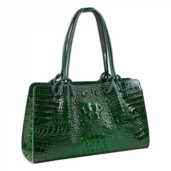 Sacs à main de marque en cuir véritable pour femmes, motif Crocodile, fourre-tout pour dames, mode voyage Portable épaule sous l|85,49 €|OKKO MODE