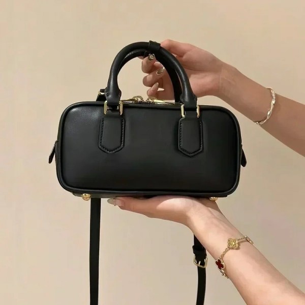 Boston Bowling Bag en cuir véritable, sac à main à bandoulière, oreiller vintage, grande capacité, haute qualité, nouveau, 2023|43,19 €|OKKO MODE