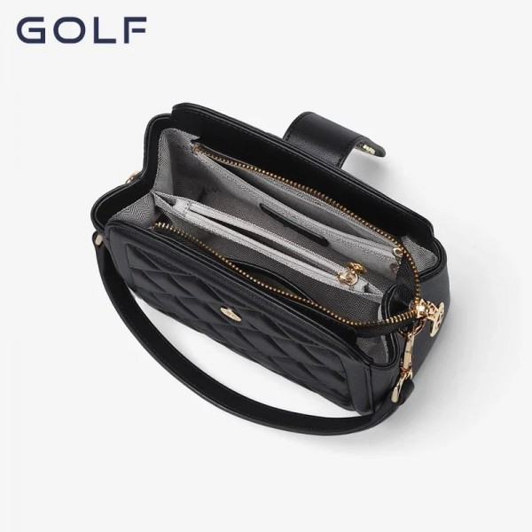 Mini sacs à bandoulière Golf pour femmes, portefeuille élégant, sacs à main Boston, carré Lingge, petit sac initié, marque de lu|63,04 €|OKKO MODE