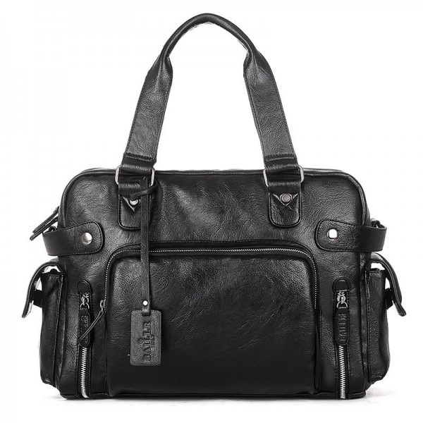 Sac à main en cuir PU pour hommes, sac à bombes lancées, sac à bandoulière latéral, sac fourre-tout pour ordinateur portable, sa|45,89 €|OKKO MODE