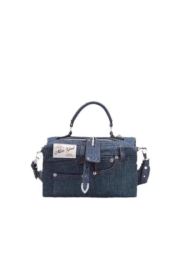 Boston-Sac à main en denim vintage pour femme, grande capacité, sac à bandoulière classique, populaire, nouvelle mode, haute qua|44,09 €|OKKO MODE