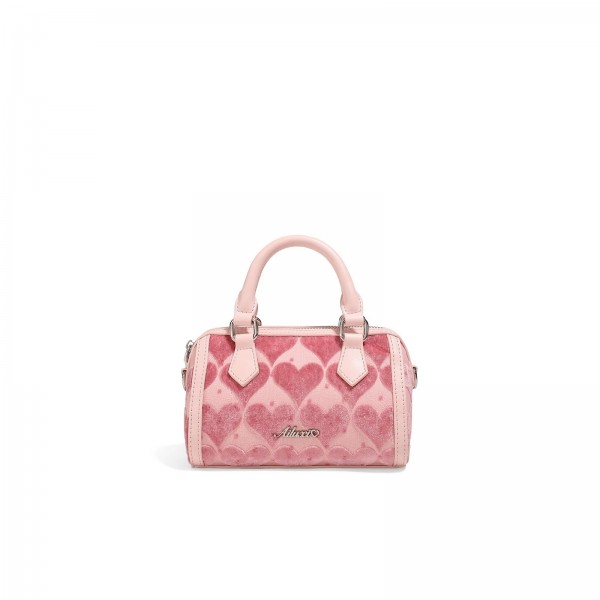 AILUghts-Sac à main en cuir avec longue sangle initiée pour femme, mini sac en peluche rose Love, sac fourre-tout à bandoulière |60,13 €|OKKO MODE