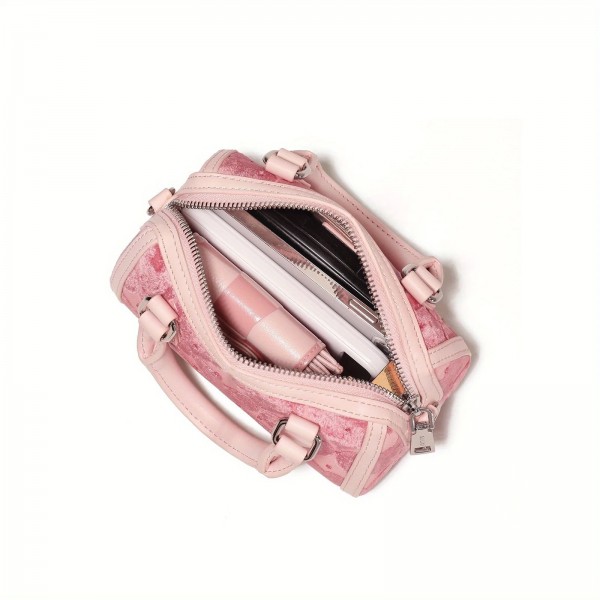 AILUghts-Sac à main en cuir avec longue sangle initiée pour femme, mini sac en peluche rose Love, sac fourre-tout à bandoulière |60,13 €|OKKO MODE