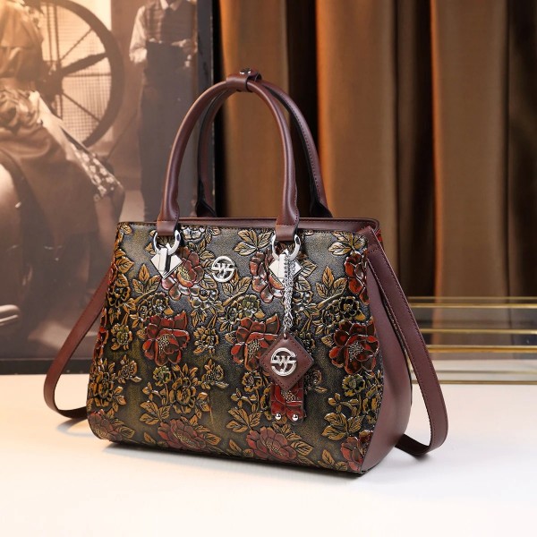 Sac à main rétro en relief pour femme, sac à bandoulière personnalisé, style chinois, à la mode|47,69 €|OKKO MODE