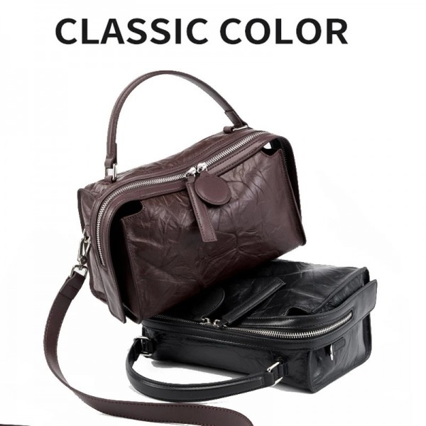 Sac à main déformable en cuir de vachette pour femmes, sac Boston haut de gamme, mode féminine, oreiller initié de luxe, bandoul|62,09 €|OKKO MODE