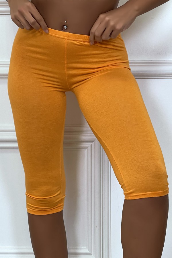 Legging court tout doux orange - 2