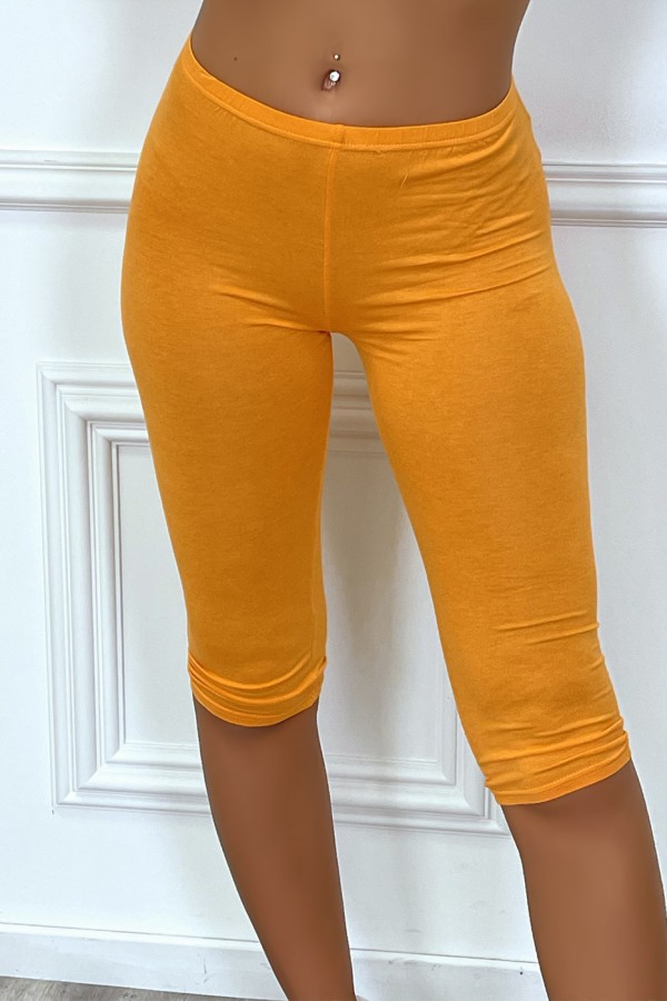 Legging court tout doux orange - 5