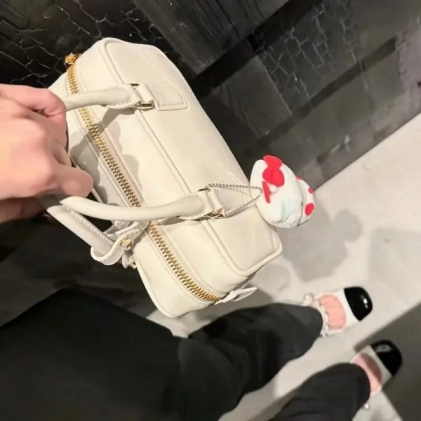 Sac bandoulière cuir véritable femme bowling main grande capacité élégant|56,69 €|OKKO MODE