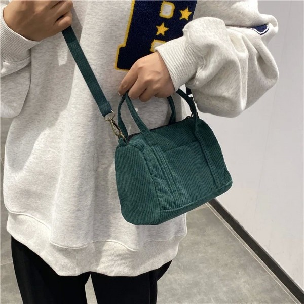 Sac à main en velours côtelé pour femme, style japonais retro auto|8,09 €|OKKO MODE