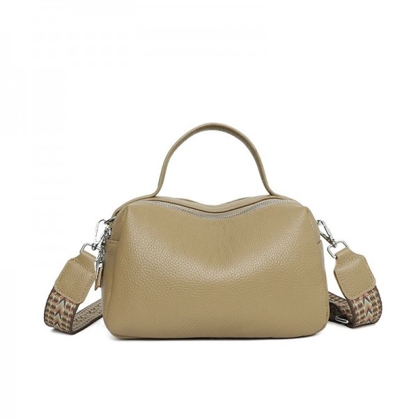 Sac à bandoulière en cuir véritable pour femme, sac fourre-tout simple vintage|10,92 €|OKKO MODE