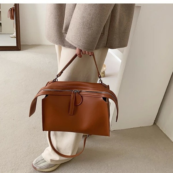 Sac à main en cuir PU de grande capacité pour femme, sac messager et fourre-tout 600 - Haute qualité|19,13 €|OKKO MODE