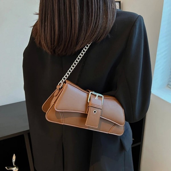 Sac à main carré en cuir PU pour femme, sac à bandoulière rétro avec rabat et portefeuille tendance|21,59 €|OKKO MODE