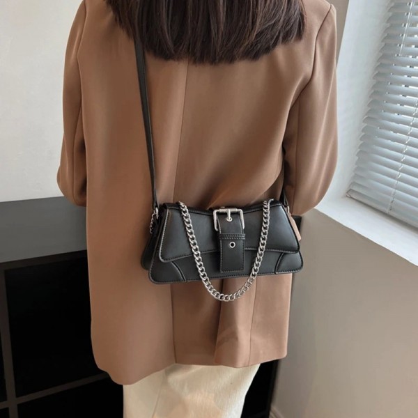 Sac à main carré en cuir PU pour femme, sac à bandoulière rétro avec rabat et portefeuille tendance|21,59 €|OKKO MODE