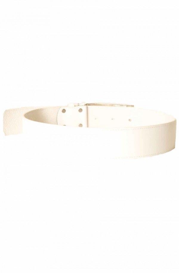 Ceinture Blanche avec boucle rectangulaire CE 502 - 3