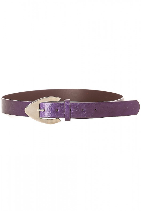 Ceinture femme en violet avec boucle métallisé. mh-020 - 4