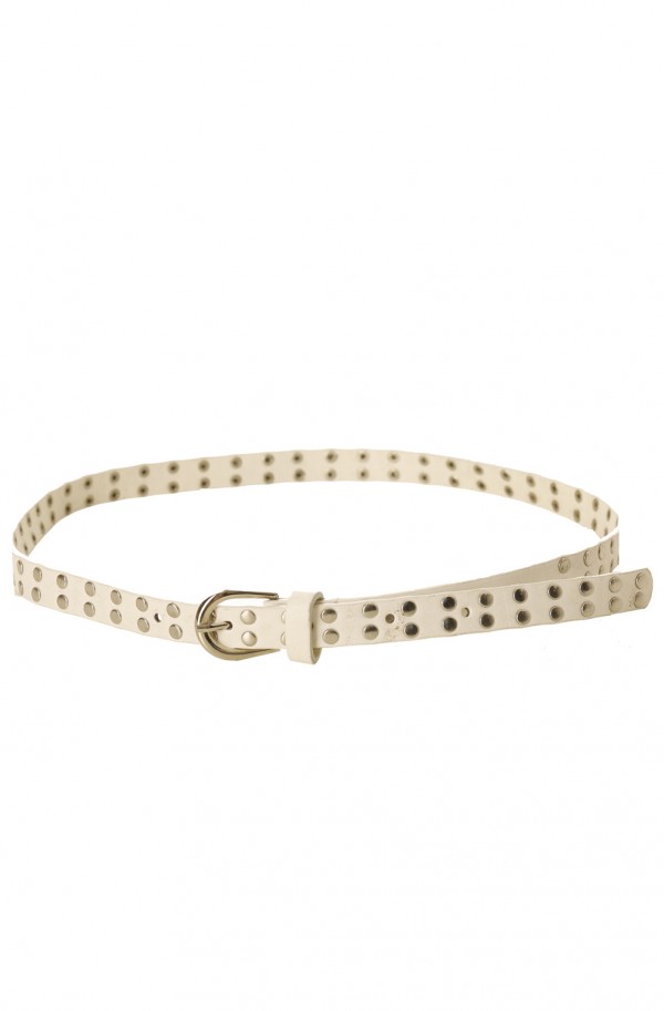 Ceinture blanc à clous avec boucle. SG-0971 - 3