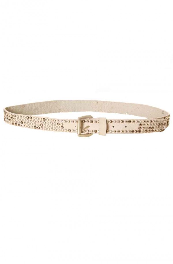 Ceinture Taupe fine avec petite boucle SG-0974 - 2