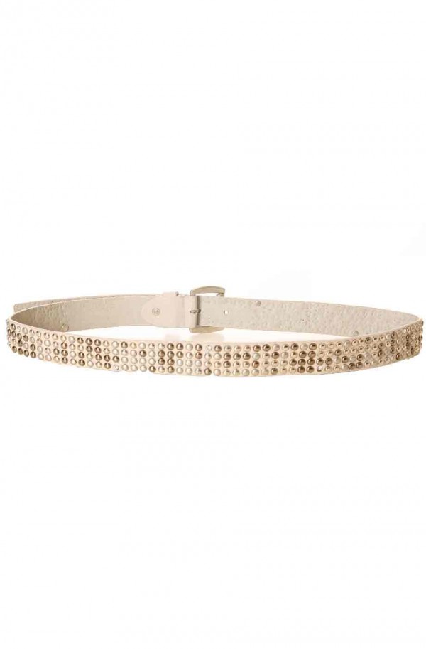 Ceinture Taupe fine avec petite boucle SG-0974 - 3