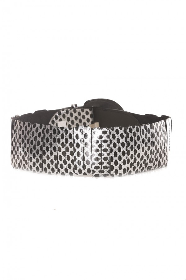 Ceinture élastique noire avec imprimé - BG - P045 - 2