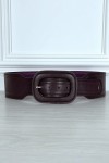 Ceinture tendance violette en simili - 1