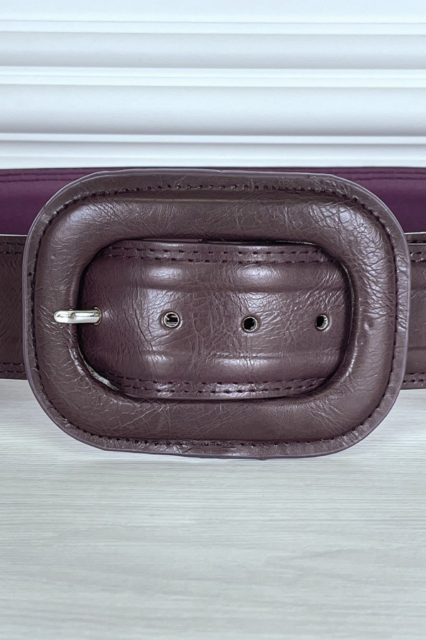 Ceinture tendance violette en simili - 2