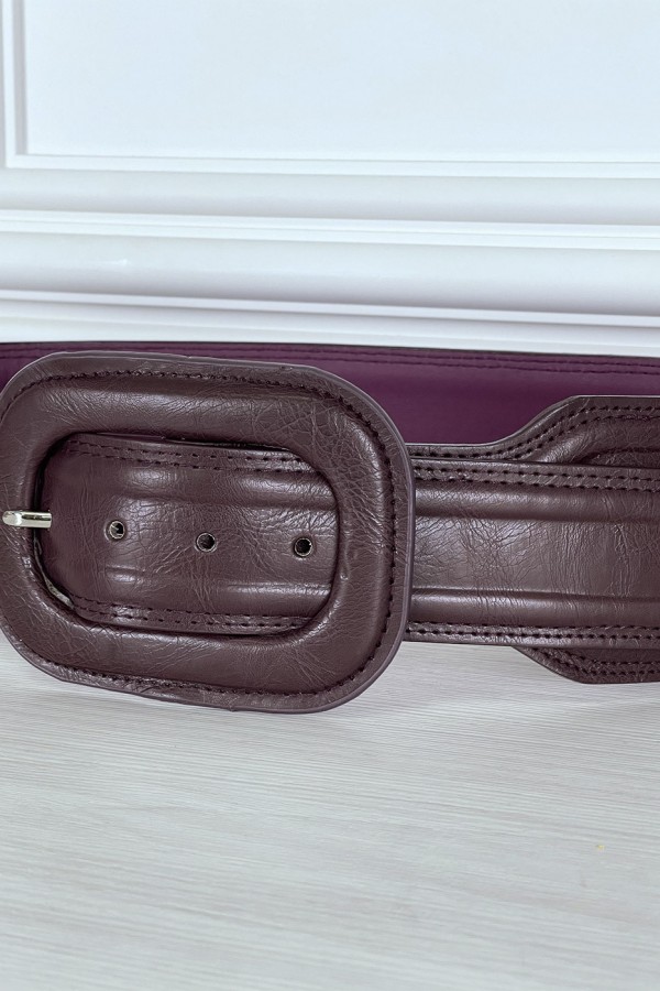 Ceinture tendance violette en simili - 3