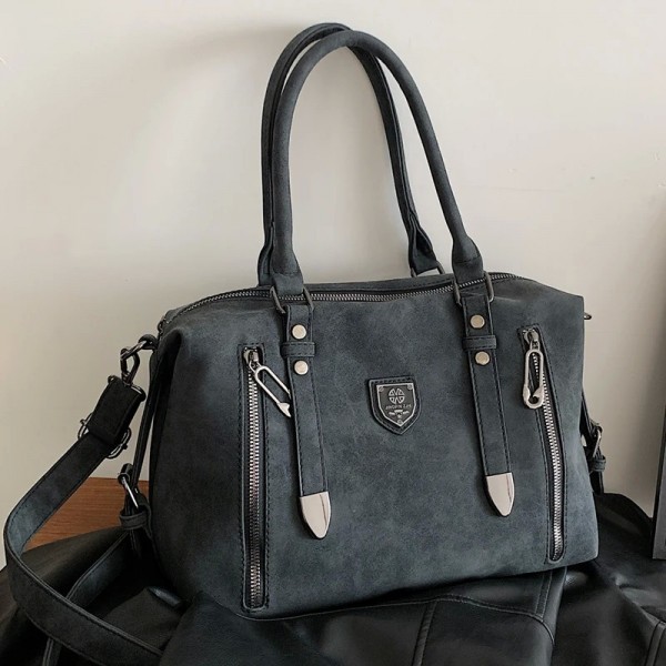 Sac rétro en daim pour femme, grand fourre-tout à bandoulière Bosto|28,79 €|OKKO MODE