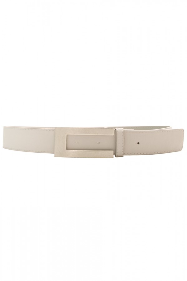 Ceinture PVC Grise boucle argent. SG0731 - 1