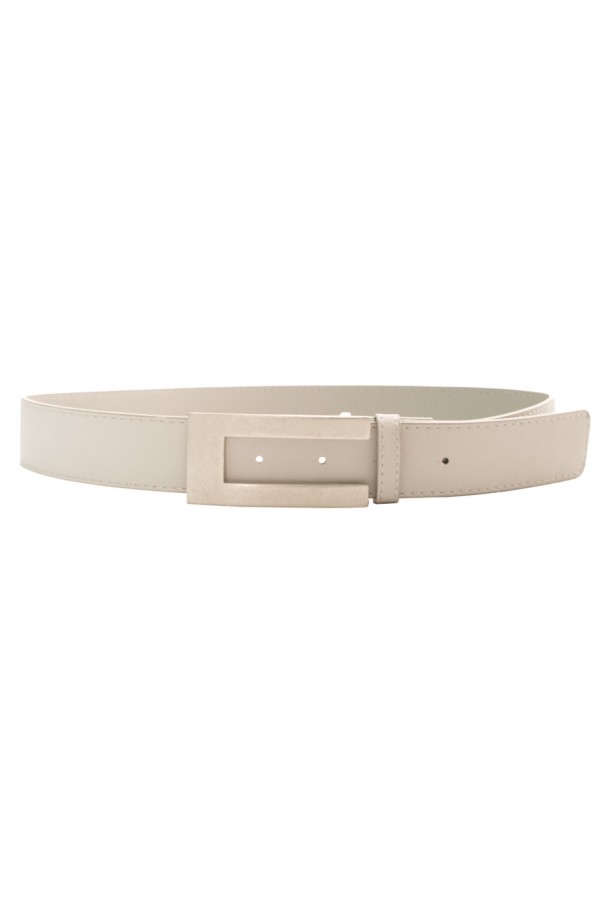 Ceinture PVC Grise boucle argent. SG0731 - 3