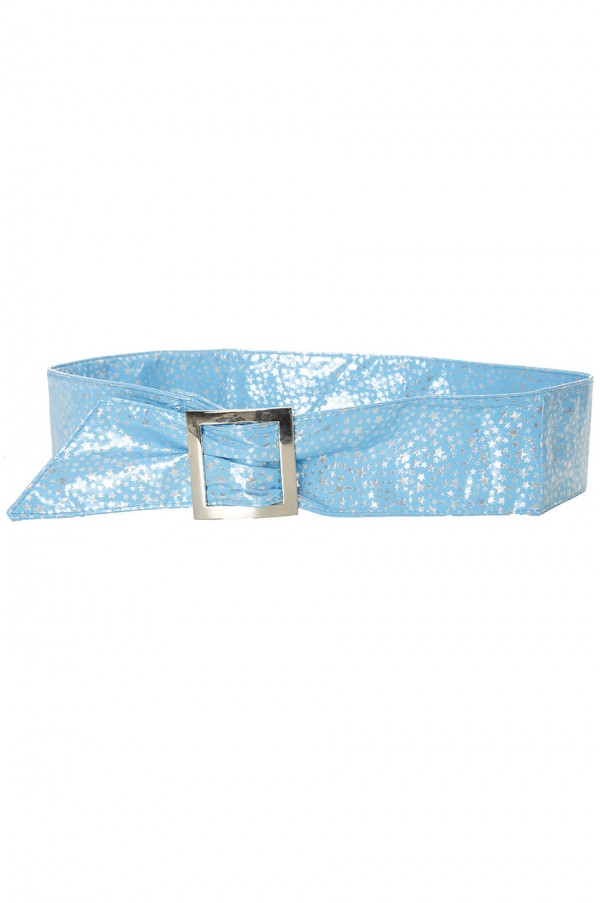 Ceinture bleu égère à motif étoiles et boucle rectangle. étoiles - 3