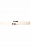 Ceinture Blanche, boucle rectangulaire avec strass BG 0236 - 1