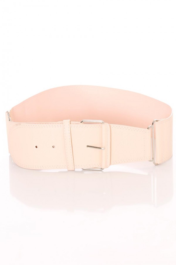 Ceinture rose large, boucle rectangle et attaches. SG-0418 - 3