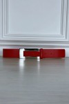 Ceinture rouge avec boucle rectangle - 5