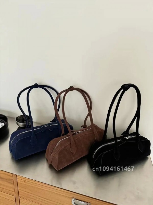 Sac de bowling à bandoulière en cuir cercle Boston, sac fourre-tout coréen|119,69 €|OKKO MODE