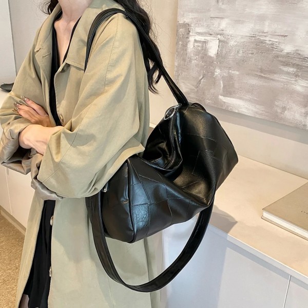 Sac à main en cuir PU pour femme, grande capacité avec poche intérieure|17,09 €|OKKO MODE