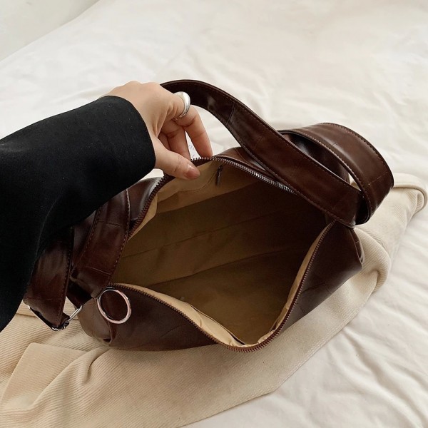 Sac à main en cuir PU pour femme, grande capacité avec poche intérieure|17,09 €|OKKO MODE