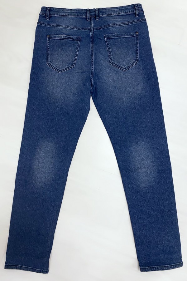 Jeans bleu grande taille très extensible - 2