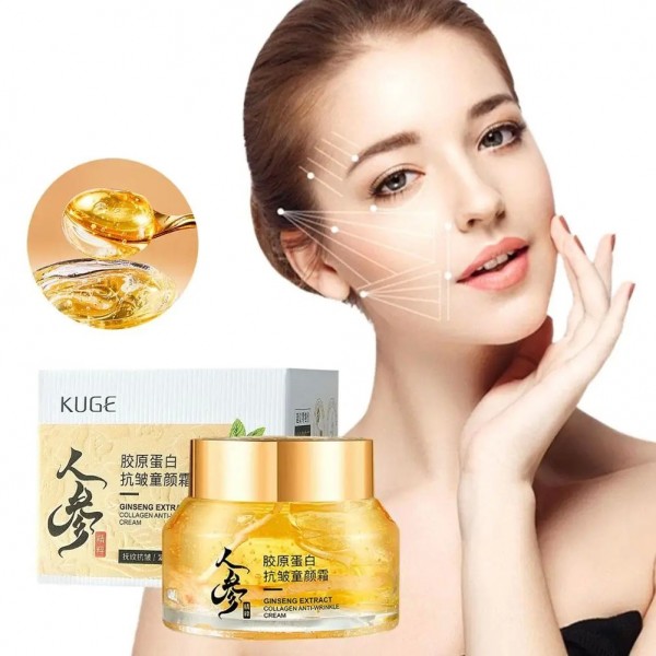 Crème hydratante anti-rides au collagène et ginseng pour le visage|2,00 €|OKKO MODE