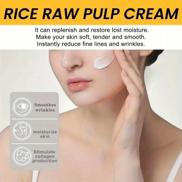 Crème éclaircissante anti-âge et réparatrice pour visage, riz pu123|1,98 €|OKKO MODE