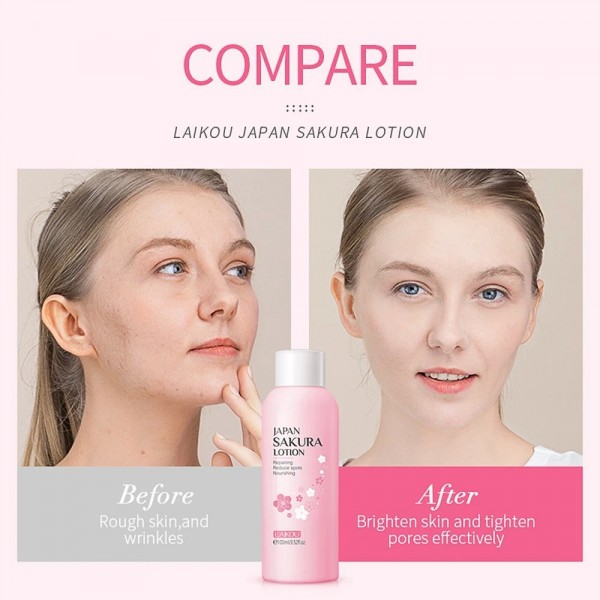 Sakura japonais, liquide de soin facial anti-déformile et nourrissant|1,98 €|OKKO MODE