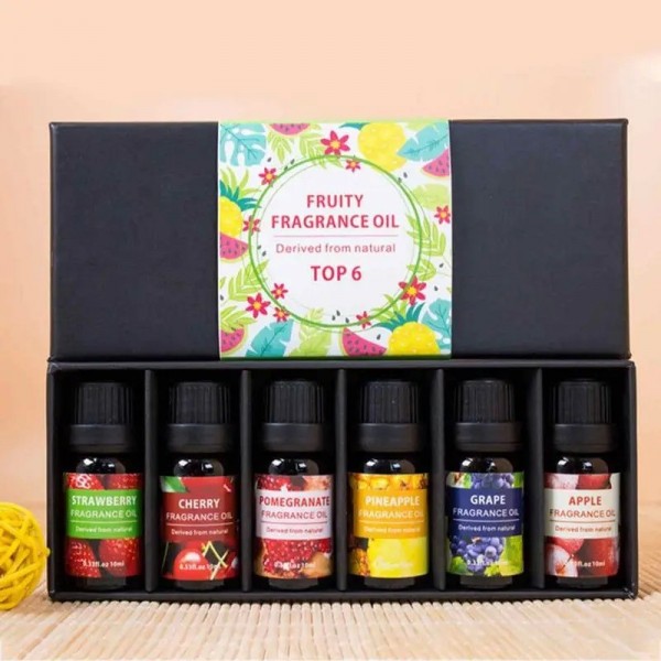 Kit d'huiles essentielles pour aromathérapie, parfums fruités (noël, cerise, ananas...)|13,49 €|OKKO MODE