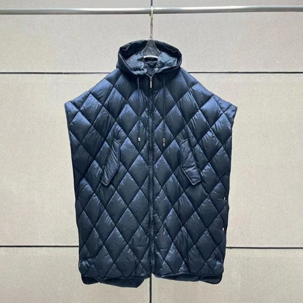 Gilet en duvet à capuche en relief pour femme, doudoune épaisse Y2K|169,27 €|OKKO MODE