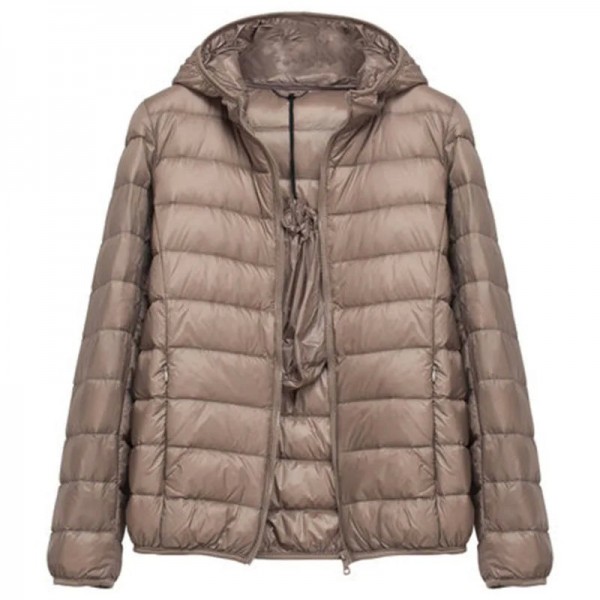 Doudoune à capuche ultra-légère pour femme, version coréenne, mode automne/hiver 2024|27,89 €|OKKO MODE