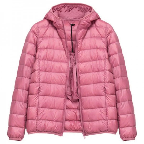 Doudoune à capuche ultra-légère pour femme, version coréenne, mode automne/hiver 2024|27,89 €|OKKO MODE