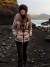 Women's Hooded Fur Collar Parka with Belt and Zipper Pockets | $52.66 | OKKO MODE